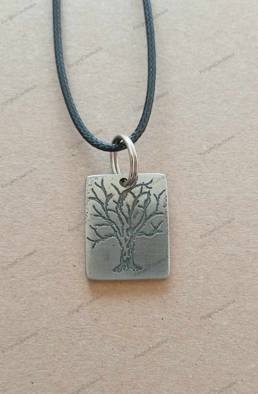 Pendentif original en métal inoxydable