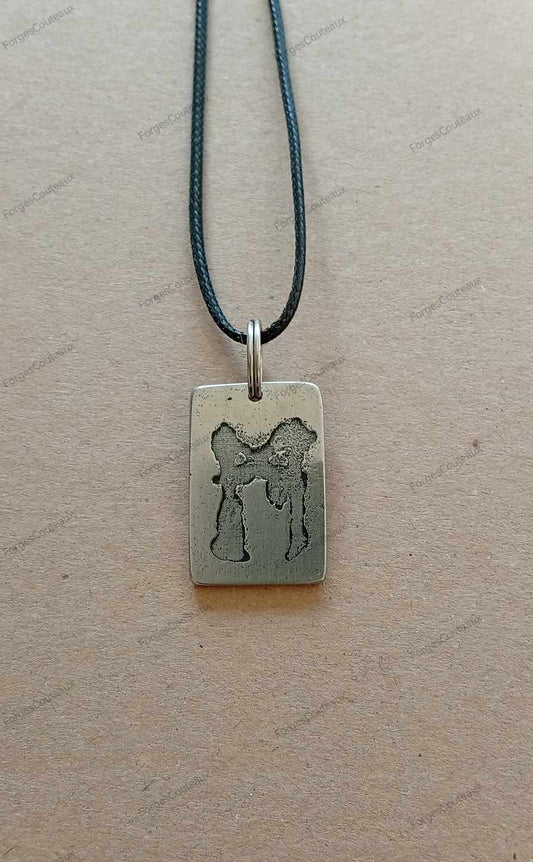 Pendentif original en métal inoxydable