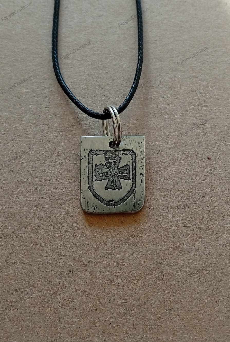 Pendentif original en métal inoxydable