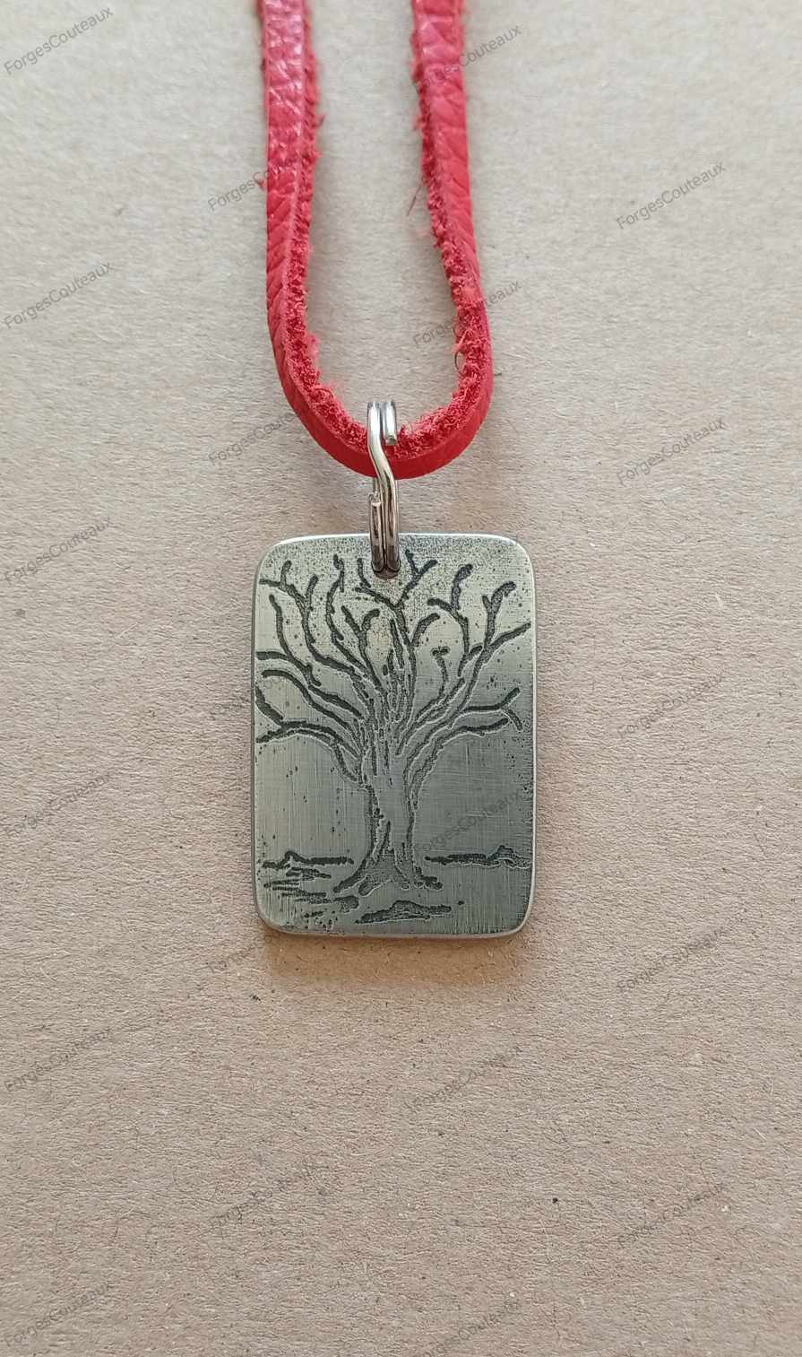Pendentif original en métal inoxydable