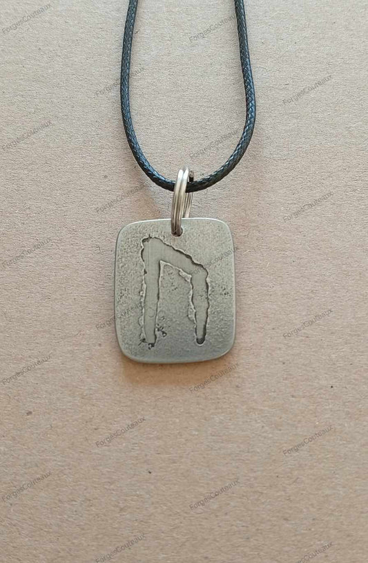 Pendentif original en métal inoxydable