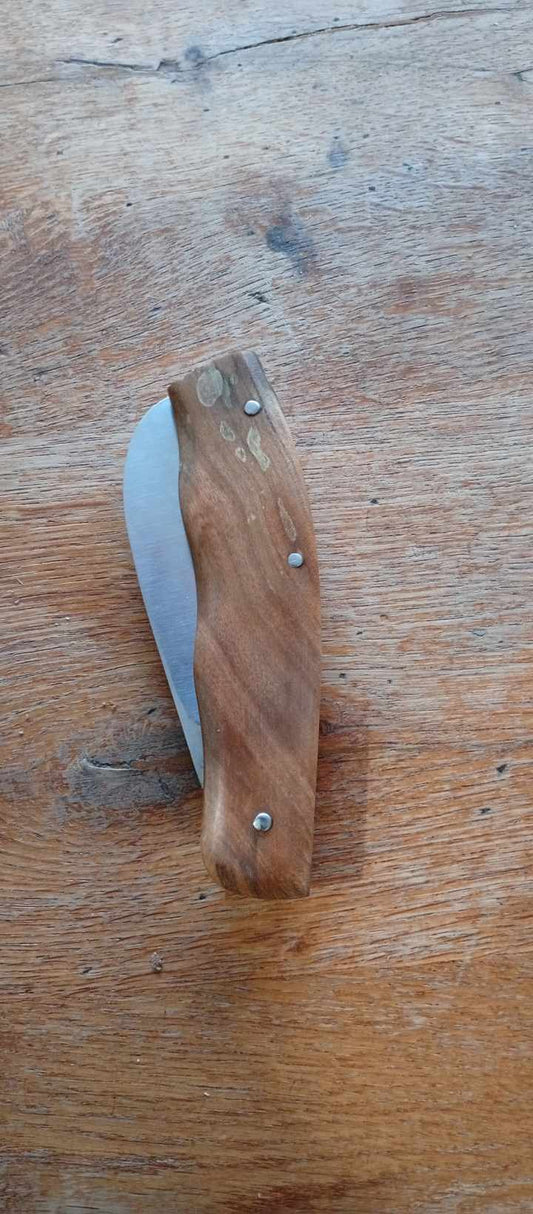 Couteau de poche artisanal Merisier